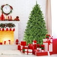 thumbnail image 3 of Gymax 6ft Pre-lit LED Light Christmas Fir Tree w/8 Flash Modes Patio, 3 of 10