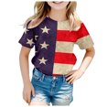 thumbnail image 4 of Bysome T Shirts For Boys Girls Toddler Summer Independence Day Short Sleeve Prints T Shirt Tops Clothes Navy 10-11 Years, 4 of 4