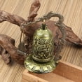 thumbnail image 2 of Metal Bell Carved Dragon Buddhist Clock Good Luck Feng Shui Ornament Decoration, 2 of 8