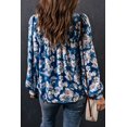 thumbnail image 1 of ABPHQTO Blusa Babydoll Manga Abullonada Con Estampado Floral Azul De Mujer, 1 of 5