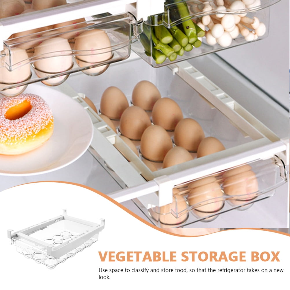 KHBUAB Egg Container for Refrigerator Durable Plastic Storage Box Assorted Color Egg Holder