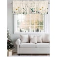 thumbnail image 5 of Farmhouse Floral Curtain Valances for Windows, Vintage Flowers Botanical Kitchen Valance Window Treatment, Light Filtering Block Curtains for Bathroom/Bedroom/Living Room 42'' x 12'', 5 of 9