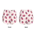 thumbnail image 5 of Qekee Hand Drawn Strawberry for 2 in 1 Flowy Running Shorts for Women High Waisted Gym Tennis Shorts Double Layer Shorts with Pocket, 5 of 9