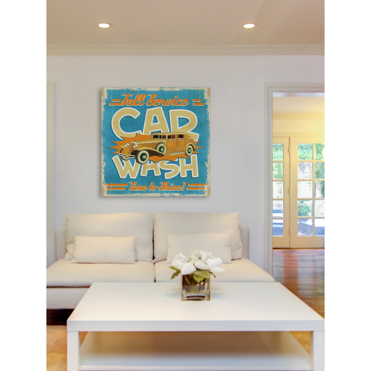 Marmont Hill "Full-Service Car Wash" Painting Print on Canvas