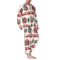 thumbnail image 2 of Balery Christmas Houses Pijama para Hombre de Dos Piezas con Manga Larga, Conjunto de Dormir y Descanso Suave con Bolsillos-X-Large, 2 of 7