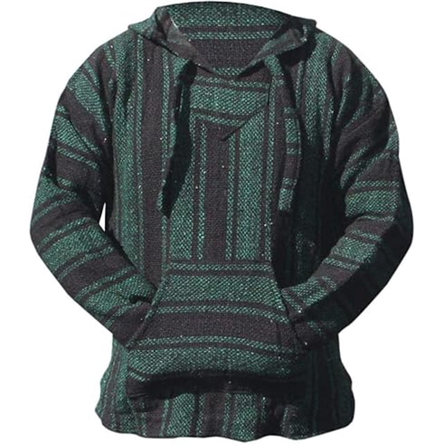 Mexican Hoodie Hippie Surf Poncho Sweater Sweatshirt Pullover