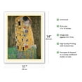 thumbnail image 2 of The Kiss - From an Original Color Painting by Gustav Klimt c.1908 - Fine Art Matte Paper Print (Unframed) 11x14in, 2 of 4