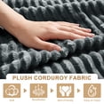 thumbnail image 4 of FFH 65"L Chaise Lounge Chair Indoor, Plush Cloud Couch Boneless Sleeper Sofa with Cup Holders and Side Pockets, Gray, 4 of 9