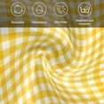 thumbnail image 5 of Yellow Cloth Napkins, Country French Rustic Buffalo Plaid Modern Art Washable and Reusable Dinner Napkins Set of 8, Table Napkin for Kitchen Party Birthday Wedding Hotel Housewarming 20"x20", 5 of 8