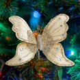 thumbnail image 6 of Kuntesetty Butterfly Clip Christmas Ornament Decoration Indoor Home Glitter Decorative Gold, 6 of 9