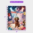 thumbnail image 5 of Happy New Year Boykin Spaniel Chills on Year-End Party Spiral Bound Journal Dog Lover 5x7in Spiral Notebook - 12023, 5 of 5