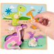 thumbnail image 1 of Rompecabezas de clavijas de madera para niños, rompecabezas de clavijas de aprendizaje educativo Montessori | Rompecabezas colorido de formas de madera para el aprendizaje preescolar, 1 of 5