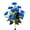 🥝 Blue_Base#259, variant on Independence Day Fake Flower Bouquet - Artificial Gerbera Chrysanthemum Feverfew Spray • Handmade Silk Fabric • Realistic Multi Bloom Decor for Table, Living Room, Party