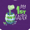 thumbnail image 4 of Inktastic My 1st Easter Dinosaur Hatching Easter Egg Boys or Girls Baby Bib, 4 of 4