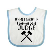 Inktastic Future Judge Gavel Job Gift Boys or Girls Baby Bib