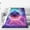 Purple, variant on Soccer Blanket Floating Balls Pattern, All Season Lightweight Throw For Sofa 50x40