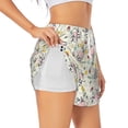 thumbnail image 3 of Lsque Cute Cow Printed Women's Running Shorts with Liner Pockets,Elastic Quick Dry Workout Athletic Gym Yoga Shorts,Womens High Waist Shorts-Small, 3 of 9