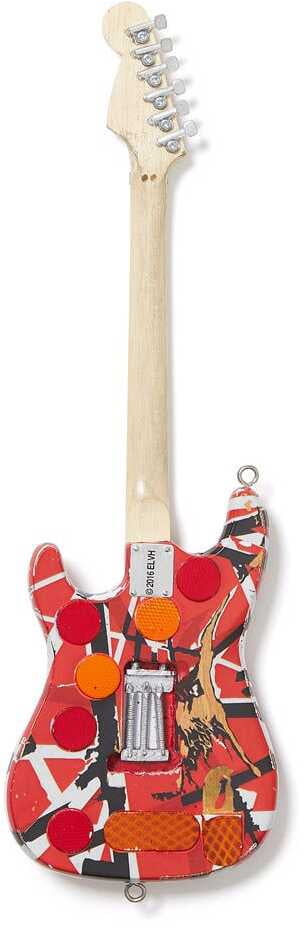 EVH - Eddie Van Halen - Frankenstein Red & White Mini Guitar Replica Collectible