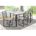 thumbnail image 1 of Comedor Naya Alegro 4 Sillas Tubulares MOBILKRAFT Modelo Naya Alegro, Estilo Contemporáneo en Color Negro, 1 of 4