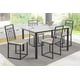 thumbnail image 1 of Comedor Naya Alegro 4 Sillas Tubulares MOBILKRAFT Modelo Naya Alegro, Estilo Contemporáneo en Color Negro, 1 of 4