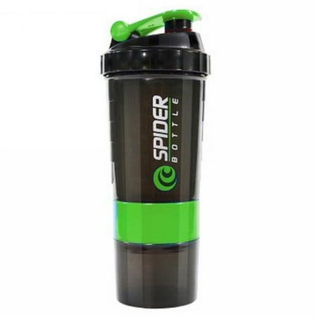 

Sunisery Plastic Cup Water Bottle Sport Gym Unisex Protein Powder Beverage Shaker Mixer 600ml