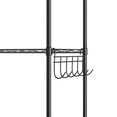 thumbnail image 2 of Qhomic 6-Tier Wire Shelving Unit Storage Rack Metal Shelf Organizer with 6 Hooks for Kitchen Bathroom Garage Balcony 21.26" x 11.42" x 62.99", Black, 2 of 10