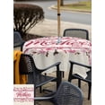 thumbnail image 5 of Outdoor Tablecloth with Umbrella Hole for Patio/Picnic/Party/Camping, Happy Mother's Day Waterproof Table Cloth Square Cover Washable, Pink Floral Buffalo Plaid Burlap (54"x 54"), 5 of 8
