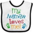 thumbnail image 3 of Inktastic My Memaw Loves Me Boys or Girls Baby Bib, 3 of 4
