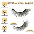 thumbnail image 2 of Lashes Volume Mink Eyelashes 14 Pairs Cateye Lash Strips Wispy Cat Eye Lashes Natural Look Short Thick Fluffy False Strip Eyelash Full Small Fake Lashes Pack Black Pestañas Postizas for Women, 2 of 12