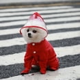 thumbnail image 3 of Chien Imperméable Imperméable Teddy Bottes Imperméables Bomei Ensemble Léger et Respirant Réglable Animal McIntosh Ensemble (Rouge, l), 3 of 4