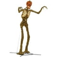 thumbnail image 3 of Home Accents Terrifying 12-Foot Giant Inferno Pumpkin Skeleton with LifeEyes, 3 of 4
