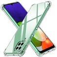 thumbnail image 1 of Funda delgada a prueba de golpes para Samsung Galaxy A22, 5G, 4G, A82, A72, A52, A42, A32, A12, A02, silicona transparente, TPU suave, 50 unidades Fivean unisex, 1 of 1