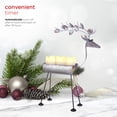 thumbnail image 6 of Alpine Corporation Rustic Metal Deer Candle Decor with Warm White LED Lights, 6 of 13