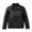 Black, variant on Mercatoo Youth Fleece-Lined Leather Jackets Multi Zipper Collar 𝐖aterproof Coats Kids Boys Girls Thick Warm Outdoor Jackets