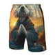 thumbnail image 4 of Balery Sunset Meditating Bichon Frise Traje de Baño Estilo Hawaiano para Hombre, Shorts de Secado Rápido con Bolsillos-Large, 4 of 6