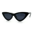 thumbnail image 5 of Womens Snug Retro Fit Timeless Cat Eye Plastic Sunglasses All Black, 5 of 8