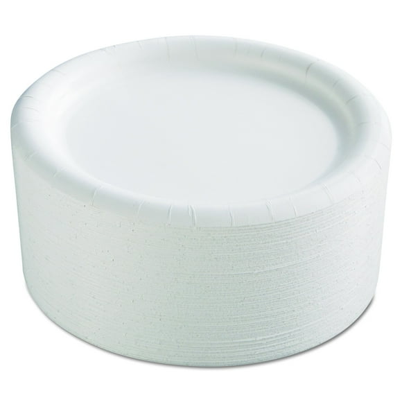 AJM Packaging CP9AJCWWH14 Assiette en Papier Flûte Blanche 9 Pouces (4 Paquets de 125)