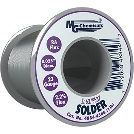 - MG Chemicals 63/37 Rosin Core Leaded Solder, 0.025