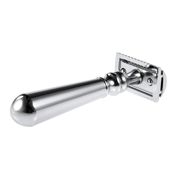 Yeacher Double Edge Safety Razor Men's Traditional Shaving Razor Long Handled Razor for Dry & Shaving Male Shaving Tool