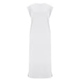 thumbnail image 4 of Odbmxy Sundresses for Women 2026 Sleeveless Modest Womens Maxi Dresses Vacation Loose White Tank Summer with Pockets Dress, 4 of 7