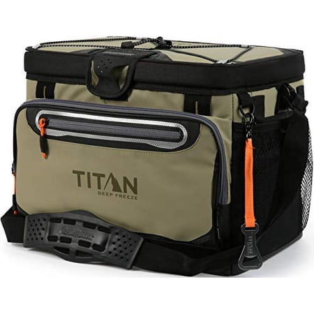 Arctic Zone Titan Cooler - 16 Can Zipperless Hardbody Cooler - Deep Freeze Insulation  HardBody Liner  and SmartShelf