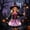 Pink, variant on Gunia Girls Halloween Witch Dress Up Set Tutu Skirts With Hat Bag Led Light Up Cosplay Role Play Outfit Stage Performance Holiday Party Wear,Pink