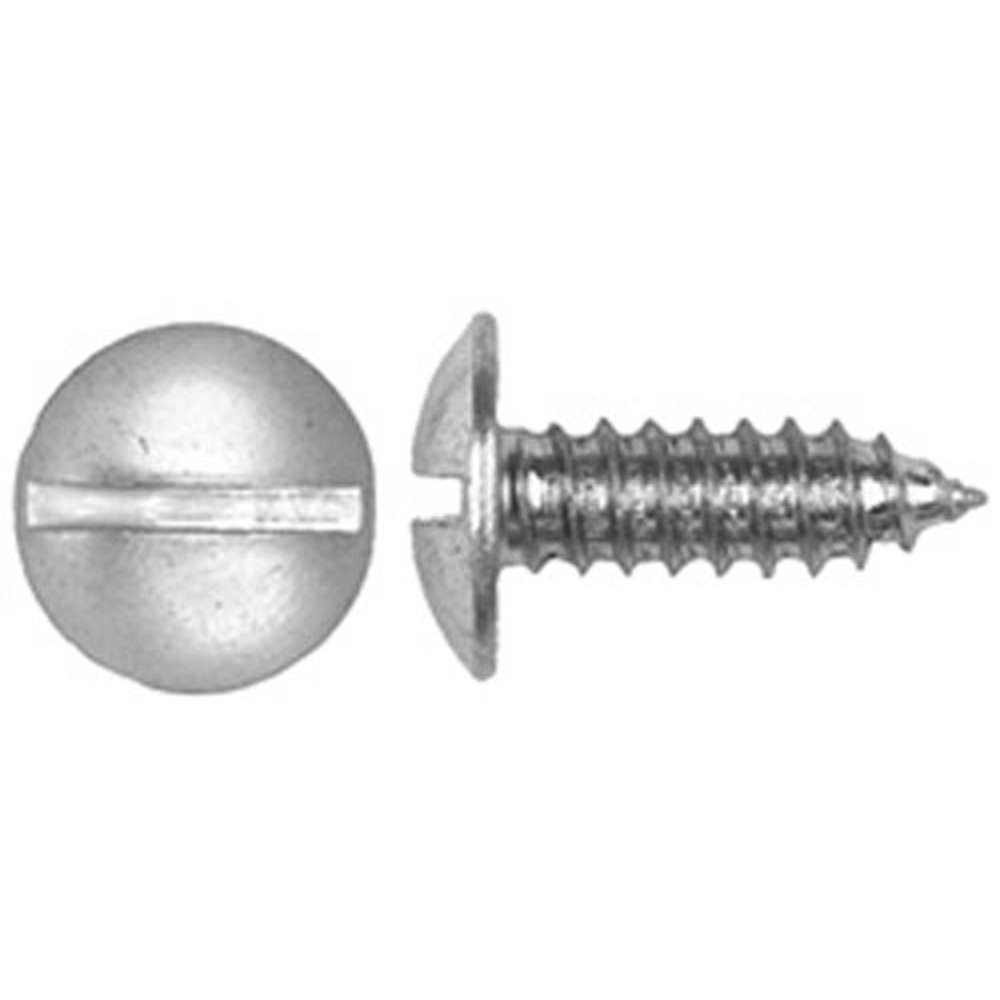 100 License Plate Screws 1/4" (14) X 3/4" Zinc Plated