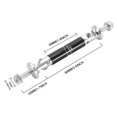 thumbnail image 2 of Tomall 2 Piezas 45 Mm Coche Ajustable Parachoques Delantero/Trasero Divisor De Labio Soporte Varilla De Puntal Fibra De Carbono Plata Universal Auto Parachoques Sujetadores Palanca (Fibra De Carbono P, 2 of 5