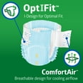 thumbnail image 3 of FitRight Adult Incontinence Briefs, Diapers with Tabs, Ultra Absorbent, Large, 44in to 56in, 20 Count, 3 of 6