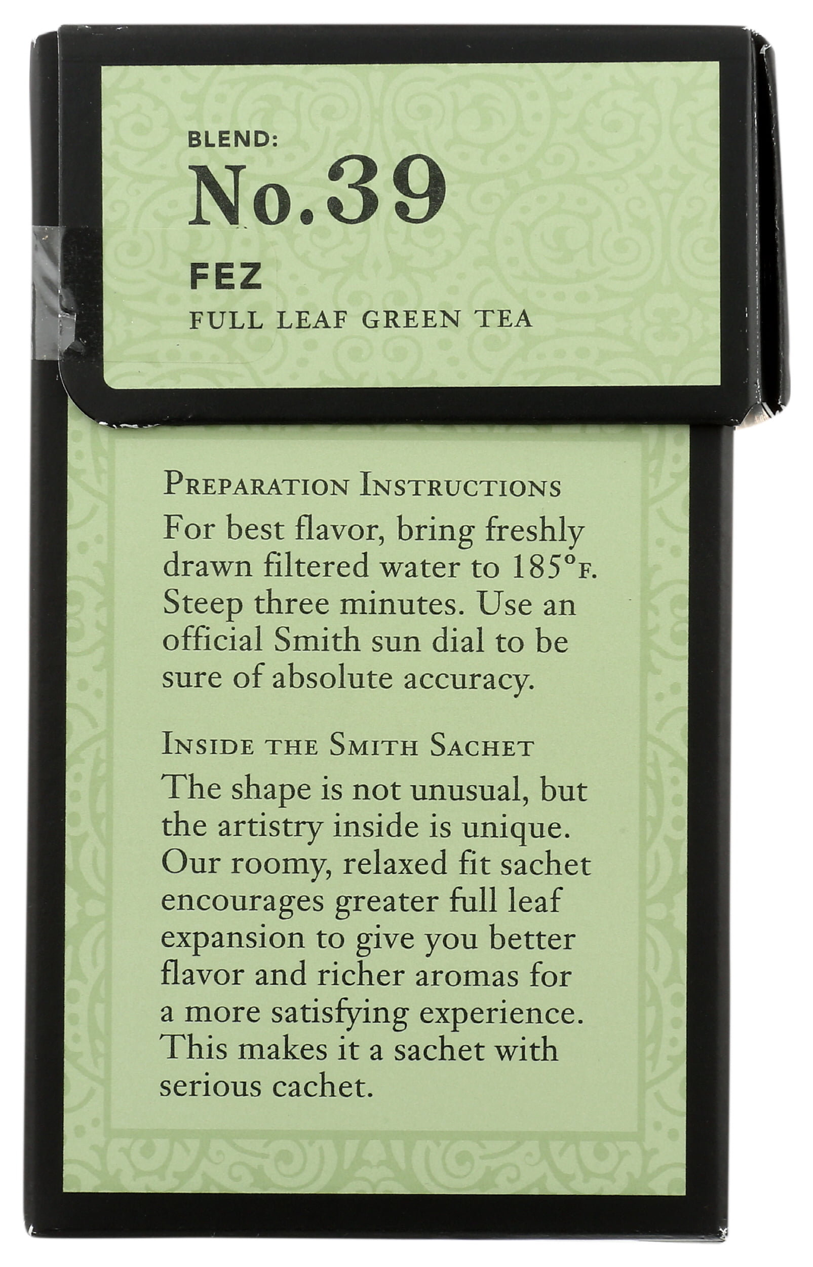 Pack of 6, Smith No. 39 Fez Moroccan Mint Green Tea, 15 bg