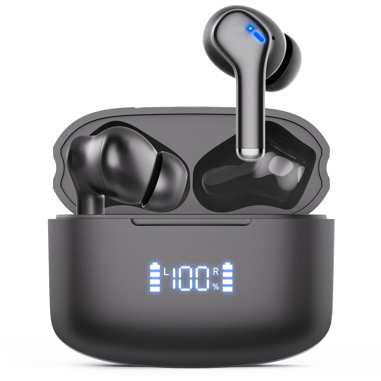 Deep Bass in Ear Sports Earphones with LED Display IPX7 Waterproof Bluetooth Earbuds for Workout Running 80 Hours of Playtime Wireless Earbuds WeurGhy Bluetooth 5.1 Headphones with HD Microphone 