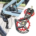 thumbnail image 1 of Desviador trasero de bicicleta 16T dientes Jockey polea jaula rueda guía Compatible con ajustes para accesorios de bicicleta de carretera Rojo 8700RD Cola Cambio trasero, 1 of 8