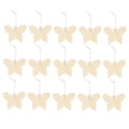 thumbnail image 5 of MLINS  50 Pcs Blank Butterfly Wood Chips Unfinished Party Decorations Craft, 5 of 8