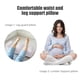 thumbnail image 4 of Almohada de apoyo para piernas de embarazo, almohada de piernas fresca para dormir, almohada de espuma de memoria ajustable en altura con funda de almohada lavable y extraíble, almohada de elevación p, 4 of 6